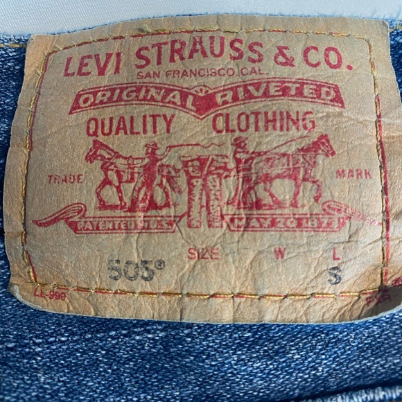 Levi’s 505 Low Rise Straight Leg Denim Jeans Women’s Size 14 - Picture 6 of 6